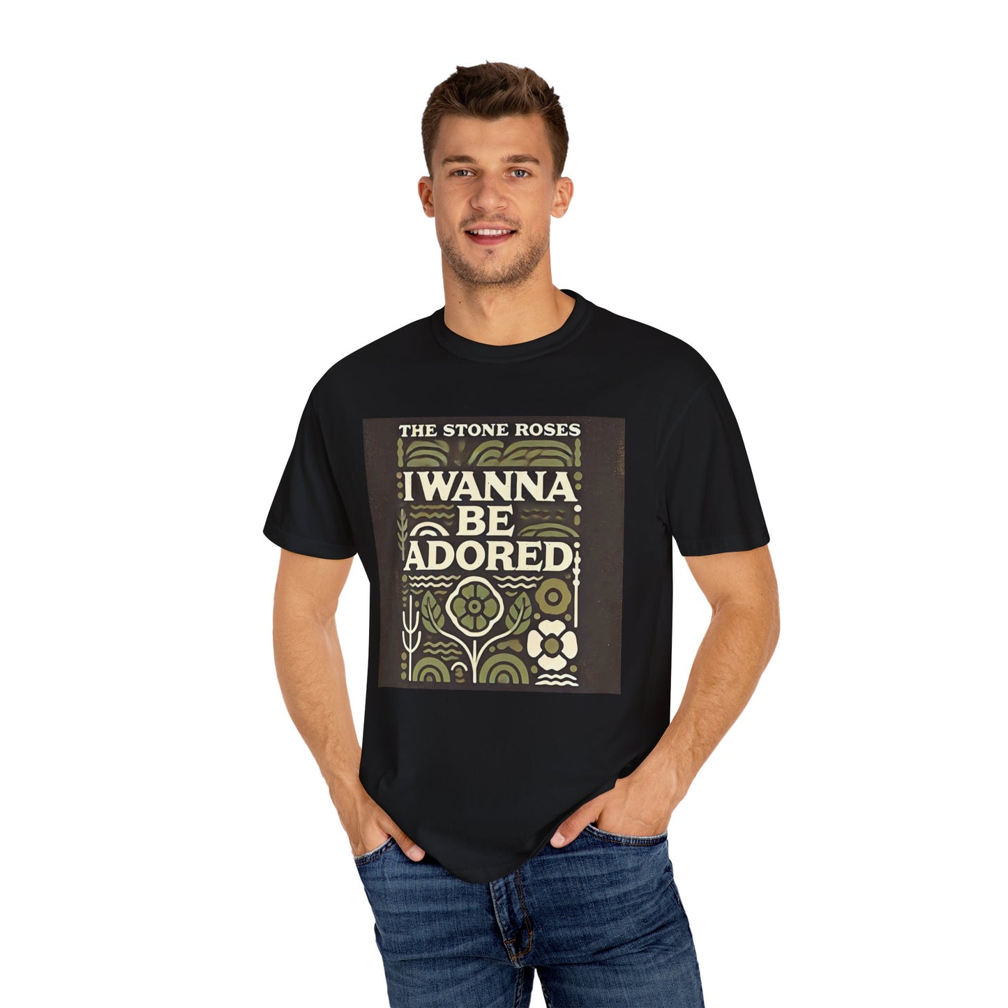 I Wanna Be Adored Stone Roses  - Graphic Comfort Colors Garment Dyed Shirt