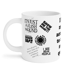 Ultimate Movie Fan Ceramic Mug, 11oz 15oz 20 oz, Pop Culture, 12 Classic Movie Quotes, Fan Gift, Novelty Gift, Catchphrases, Popular Sayings