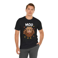 Funny Thanksgiving Turkey Moo T‑Shirt - Unisex Tee