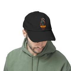 Grim Reaper Happy Halloween Unisex Distressed Cap