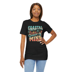 Coastal State of Mind Tee — Retro Beach Graphic T-Shirt