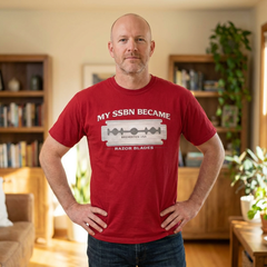 My SSBN Became Razor Blades Graphic Vintage Submarine Veteran Tee