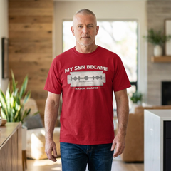 My SSN Became Razor Blades Graphic Vintage Submarine Veteran Tee