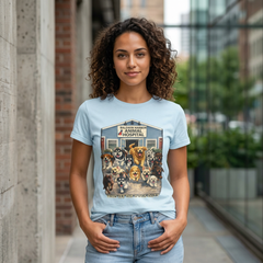 Pitbull Added "Who Let the Dogs Out?" Baldwin Harbor Animal Hospital Cute Vet Clinic T Shirt