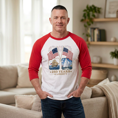 250 Years of Liberty 1776 Brig and 2026 Flying Scot Racer Raglan Shirt