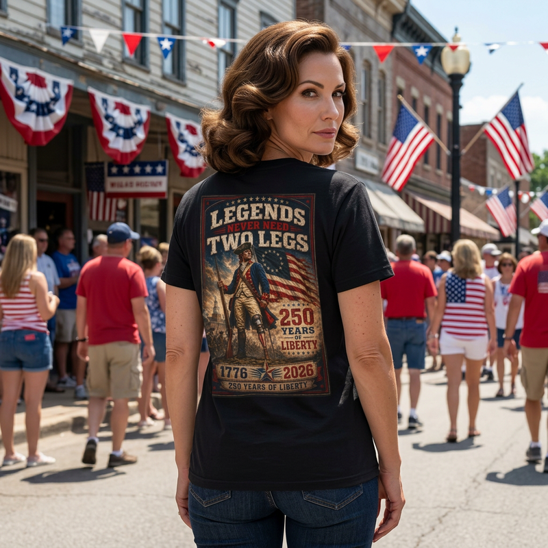 Amputee Patriotic 250th Anniversary T-Shirt — 