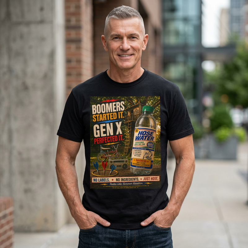 Retro Garment Dyed  'Boomers and Gen X Hose Water' T-Shirt
