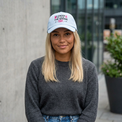 Cancer Picked the Wrong Girl Dad Cap – Breast Cancer Survivor Support Hat