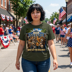 Who Let the Dogs Out? Baldwin Harbor Animal Hospital Graphic Dog Rescue T‑Shirt