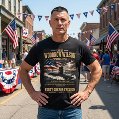 USS Woodrow Wilson SSBN-624 T-Shirt — Forty One for Freedom Submarine Tribute