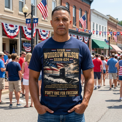USS Woodrow Wilson SSBN-624 T-Shirt — Forty One for Freedom Submarine Tribute