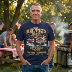 USS Daniel Webster SSBN-626 Submarine T-Shirt — Forty One for Freedom Military Tribute Tee