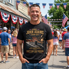 USS John Adams SSBN-620 T-Shirt — Forty One for Freedom Submarine Tribute