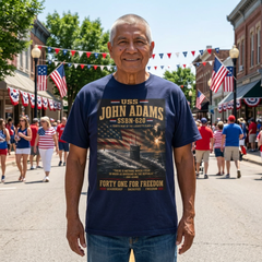 USS John Adams SSBN-620 T-Shirt — Forty One for Freedom Submarine Tribute