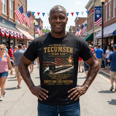USS Tecumseh SSBN-628 Submarine T-Shirt — Forty One for Freedom Patriotic Navy Tee