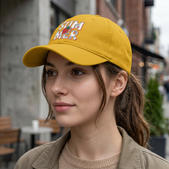 Women's SUMMER STRAWBERRY Pigment-Dyed Cap with Fashion Undervisor (Embroidery)