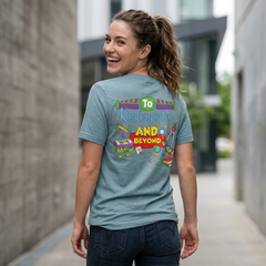 Personalized Name Kindergarten Teacher T-Shirt —  Kindergarten and Beyond Graphic Tee