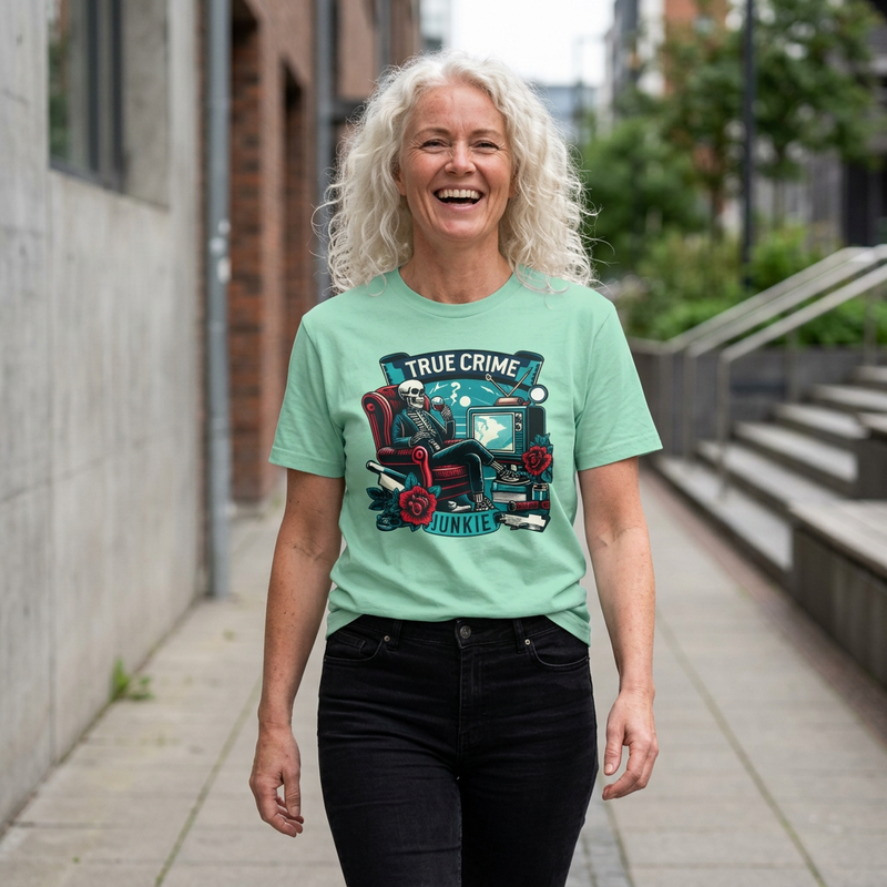 True Crime Junkie - Graphic Comfort Colors Garment Dyed tee