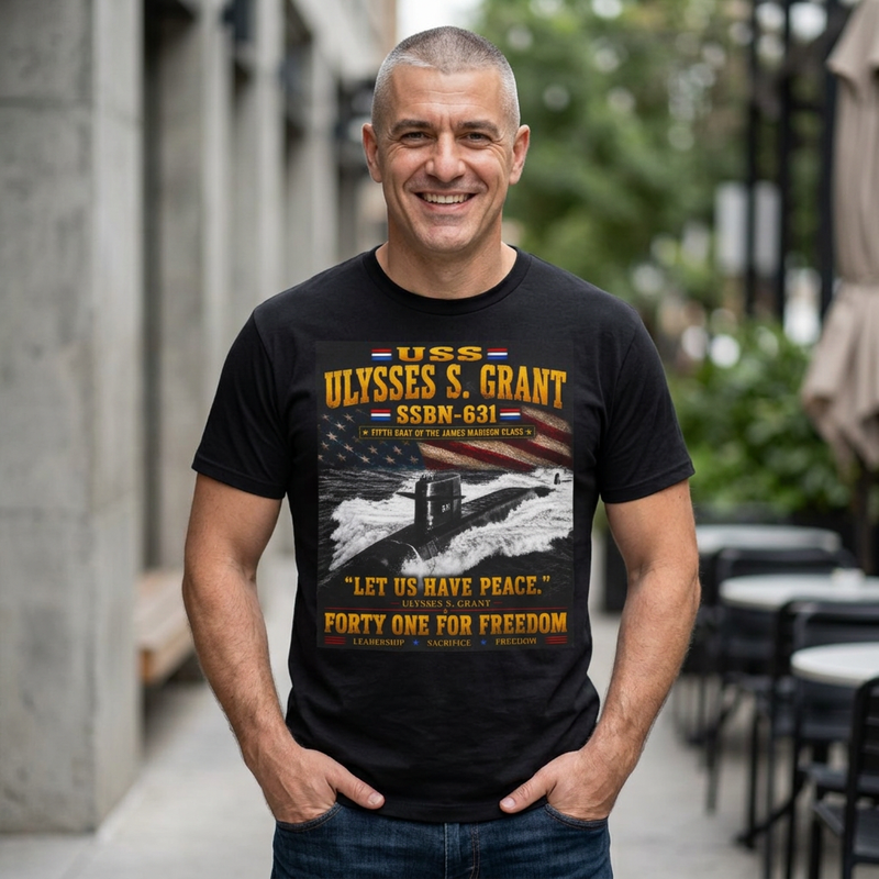 USS Ulysses S. Grant SSBN-631 41 For Freedom T-Shirt — 