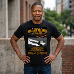 USS Benjamin Franklin SSBN-640 Submarine T-Shirt — Forty One for Freedom Military Tee
