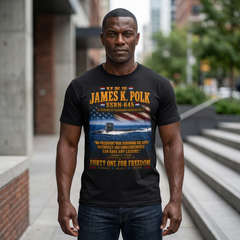 USS James K. Polk SSBN-645 Submarine T-Shirt — Forty One for Freedom Tribute