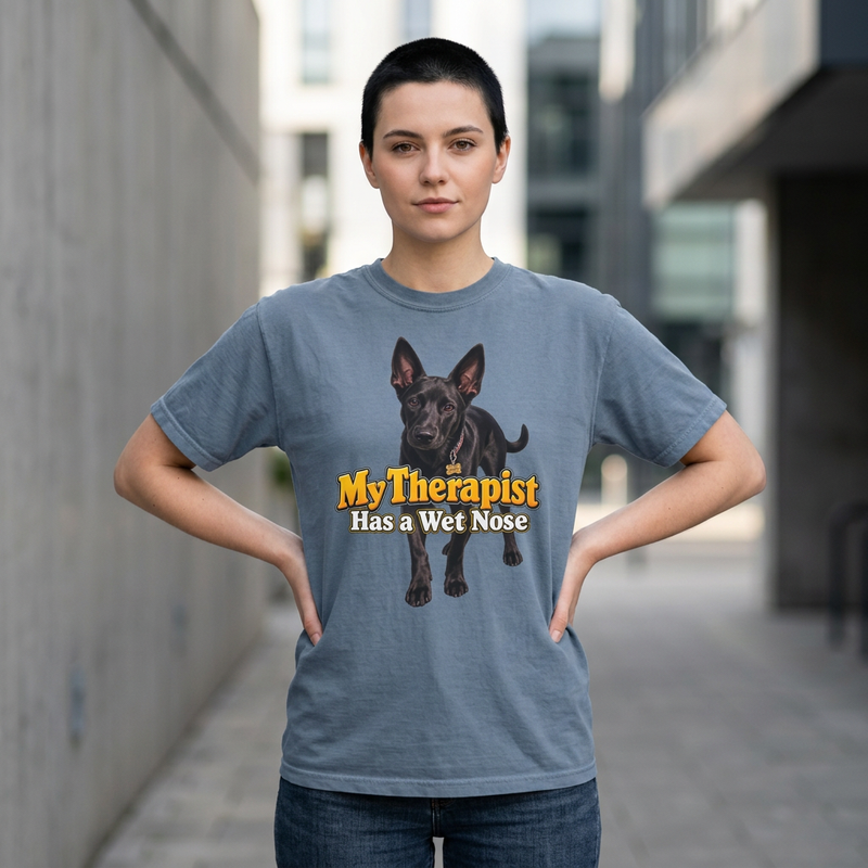 My Therapist Has a Wet Nose Personalized with your dog(s) image T-Shirt