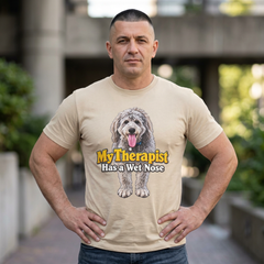 My Therapist Has A Wet Nose Personalized with your dog(s) image T-Shirt