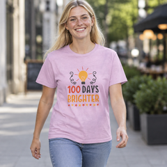 100 Days of School Brighter Teacher Appreciation T-Shirt