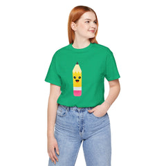 Emoji TEACHER PENCIL- Graphic Unisex Jersey Short Sleeve Tee
