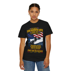 USS George Washington Carver SSBN-656 T-Shirt — "Education Is the Key to Unlock the Golden Door of Freedom"