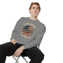 Vintage Submarine Veteran Sweatshirt, Unisex Crewneck, Comfortable Casual Wear, Perfect Gift for Veterans, Military Appreciation