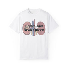 Nephrologist Bean Queen, Graphic Unisex Garment-Dyed T-shirt