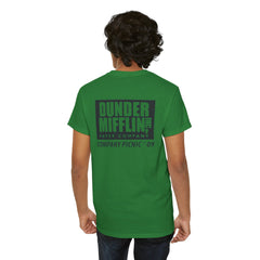 Nashua Unisex Heavy Cotton Tee - Retro Dunder Mifflin Design for Nostalgic Fans