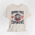 Born To Be Free Now I am Expensive, Cowgirl Graphic, Unisex Jersey Short Sleeve Tee