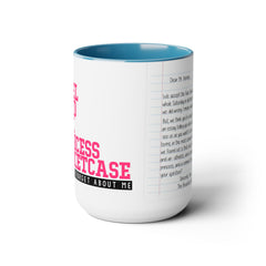 Rebel Nerd Jock Princess Basketcase Don't You Forget About Me & The Letter - Two-Tone Mugs, 15oz / The Breakfast Club / 80s Movies /