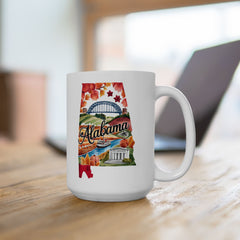 Alabama Watercolor State Mug – Travel Gift or Souvenir – 11oz or 15oz