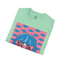 Dope Pop Art Girl Unisex Softstyle T-Shirt