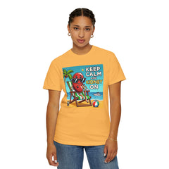 Keep Calm And Kidney On Graphic Unisex Garment-Dyed T-shirt