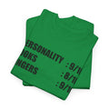 Personality, Looks, Fingers Count - Unisex Heavy Cotton Tee / Prosthetic Humor / One Leg / One Arm / Missing Fingers