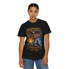 250th Anniversary - From the Bushnell Turtle to the Virginia Class Submarine 1776-2026 Tee