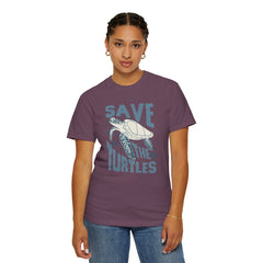 Sea Turtles, Save The Turtles -  Graphic Unisex Garment-Dyed T-shirt
