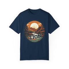 Zion National Park Graphic, Comfort Colors Soft Relaxed Fit Unisex Garment-Dyed T-shirt