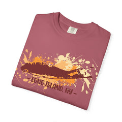 Long Island NY Comfort Colors Garment-Dyed T-shirt with Long Island Ice Tea Cocktail Recipe on Back