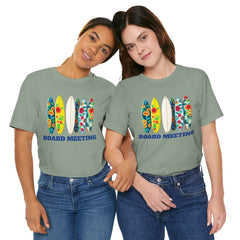 Surfboard Meeting Unisex Tee - Fun Beach Vibe for Summer Gatherings