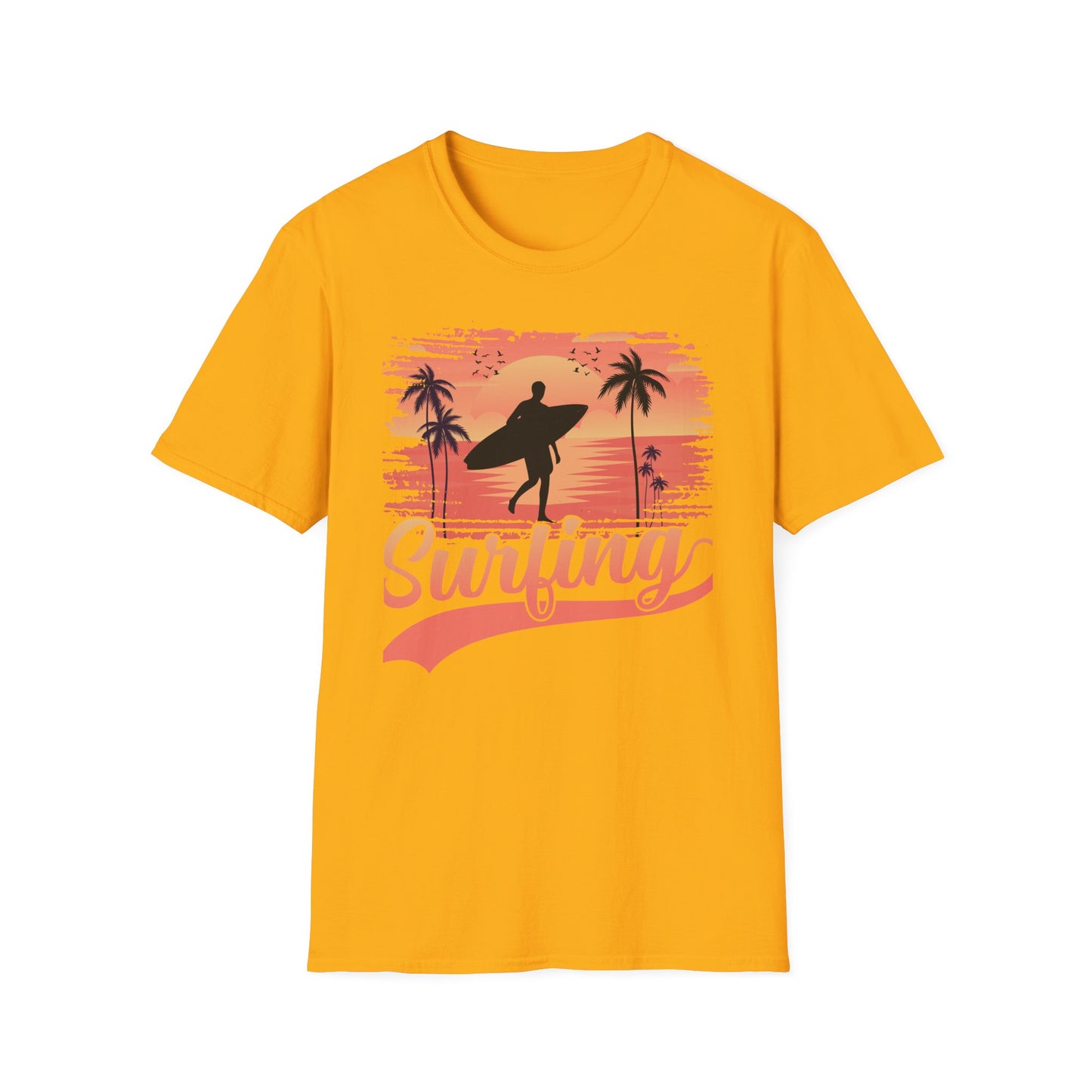 Surfing Unisex Softstyle Graphic T-Shirt