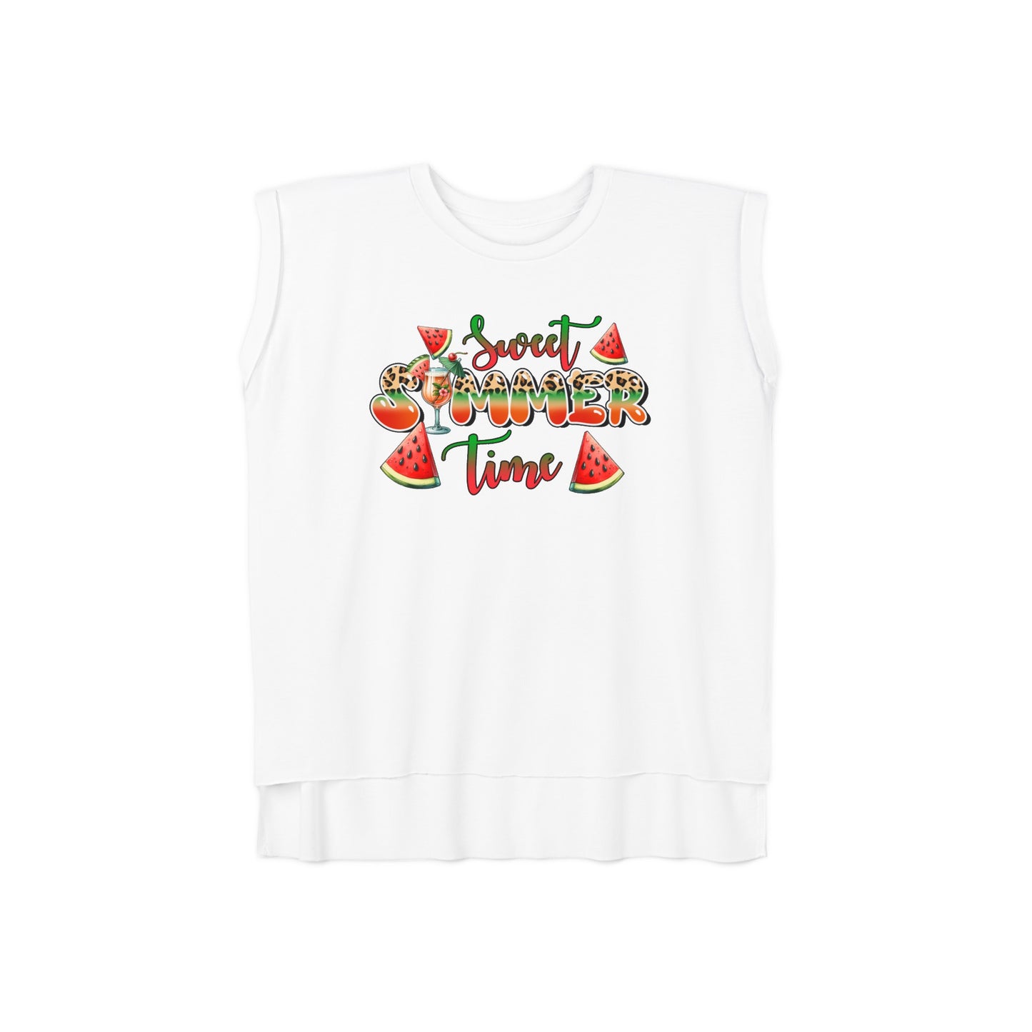 Sweet Summer Time graphic tee, womens graphic tee, flowy muscle tee, rolled cuffs shirt, women's shirt, summer t-shirt, camping shirt, outdoor apparel, adventure clothing, nature lover gift, gift for camper, hiking t-shirt, wanderlust apparel.