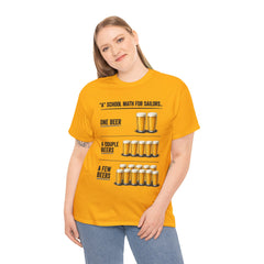 T-Shirt -  "A" School Math for Sailors Funny Beer Graphic Tee