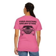 Ford Mustang Shelby GT500 Unisex T-Shirt - Classic Car Enthusiast Comfort Colors Garment Dyed Tee