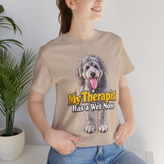 My Therapist Has A Wet Nose Personalized with your dog(s) image T-Shirt