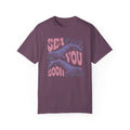 Whales, Sea You Soon -  Graphic Unisex Garment-Dyed T-shirt